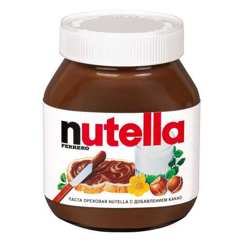 Паста шоколадная Nutella с добавлением какао 630 г в ВкусВилл