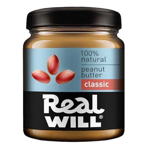 Real Will Peanut butter классическая 500 г в ВкусВилл