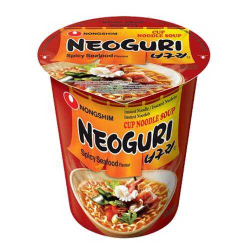 Лапша быстрого приготовления Неогури с морепродуктами острая Nongshim стакан 62 г в ВкусВилл
