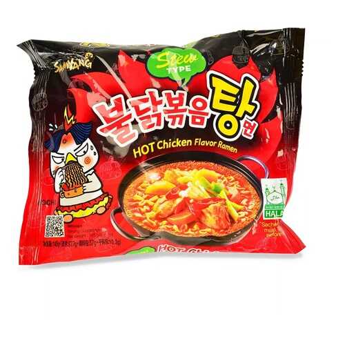 Лапша Samyang острая с курицей, 145 г, Южная Корея в ВкусВилл