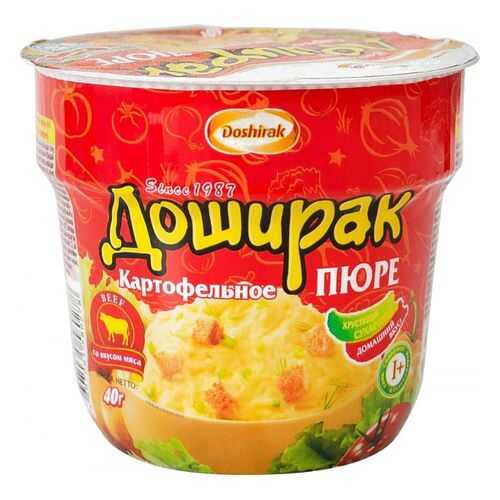 Пюре картофельное Доширак со вкусом мяса 40 г в ВкусВилл