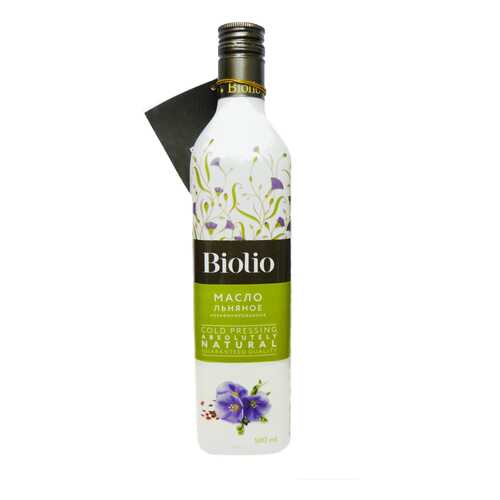 Масло Biolio льняное нерафинированное 500 мл в ВкусВилл