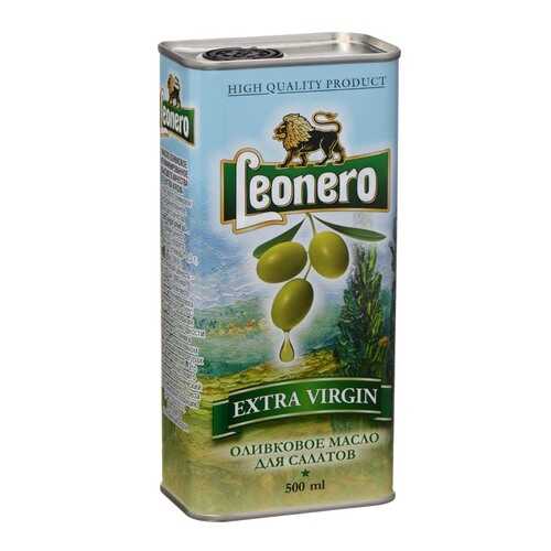 Масло Leonero оливковое нерафинированное для салатов ж/б 500 г в ВкусВилл
