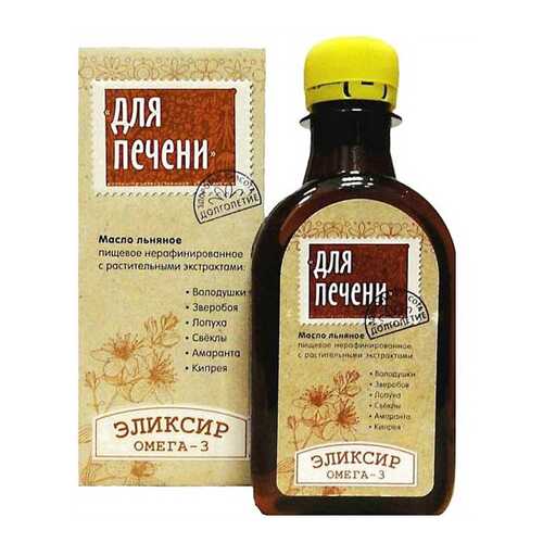 Масло льняное Компас Здоровья для печени 200 мл в ВкусВилл