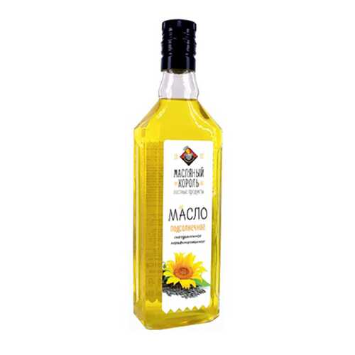 Масло Масляный король подсолнечное 100% сыродавленное 500 мл в ВкусВилл