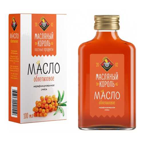 Масло облепиховое Масляный король смесь 100 мл в ВкусВилл
