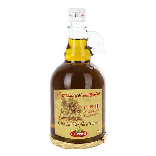 Масло оливковое Coppini Grezzo Contadino Extra Virgin нерафинированное 1 л в ВкусВилл