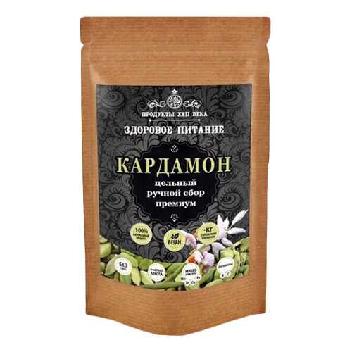 Кардамон Продукты XXII века плоды hand picked премиум 25 г в ВкусВилл