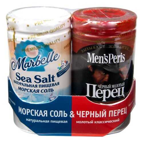 Набор соль морская и перец черный по вкусу 115 г в ВкусВилл