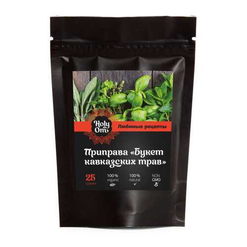 Приправа Holy Om букет кавказских трав любимые рецепты 25 г в ВкусВилл