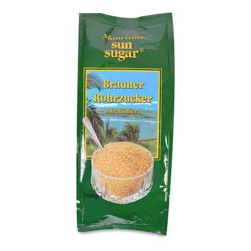 Сахар тростниковый Mauritius коричневый кристаллический 500 г пакет Германия в ВкусВилл