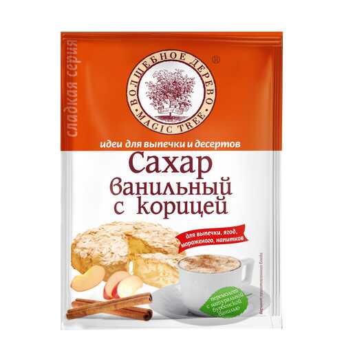 Сахар ванильный Волшебное дерево с корицей 30 г в ВкусВилл
