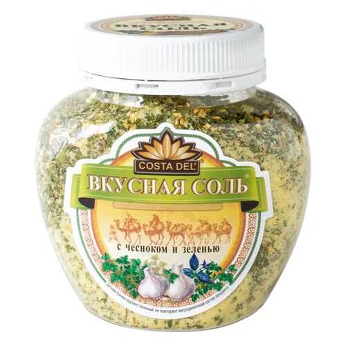 Вкусная соль Costa Del с чесноком и зеленью 400 г в ВкусВилл