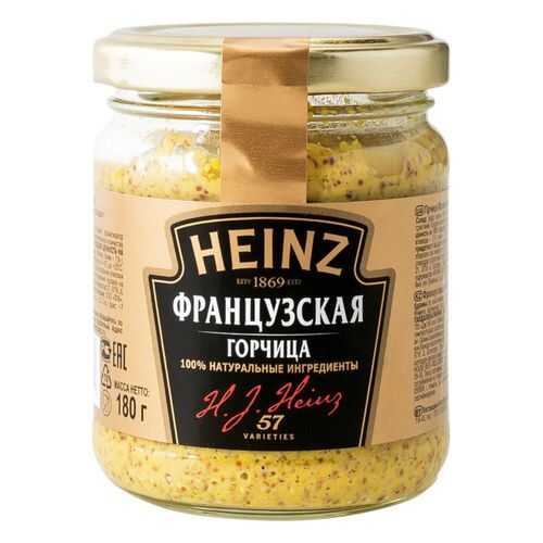 Горчица Heinz французская 180 г в ВкусВилл