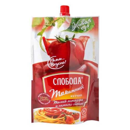 Кетчуп Слобода томатный 350 г в ВкусВилл