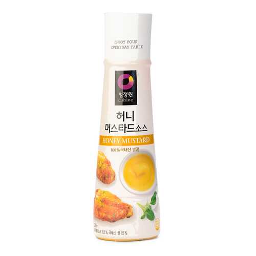 Соус Daesang Горчичный с мёдом к куриным крылышкам и мясу на гриле, 320 г, Южная Корея в ВкусВилл