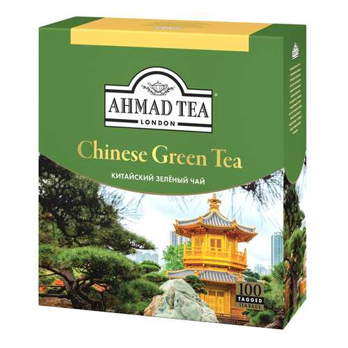 Чай Ahmad Tea «Китайский», зелёный, листовой, 100х1,8г в ВкусВилл