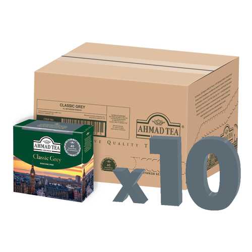 Чай Ahmad Tea Классик Грей, с ароматом бергамота, чёрный, в пакетиках 40х2г в ВкусВилл