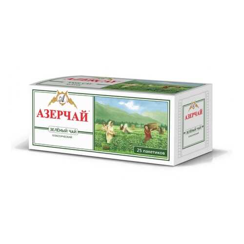 Чай Азерчай зелёный классический, 25 пакетиков в ВкусВилл