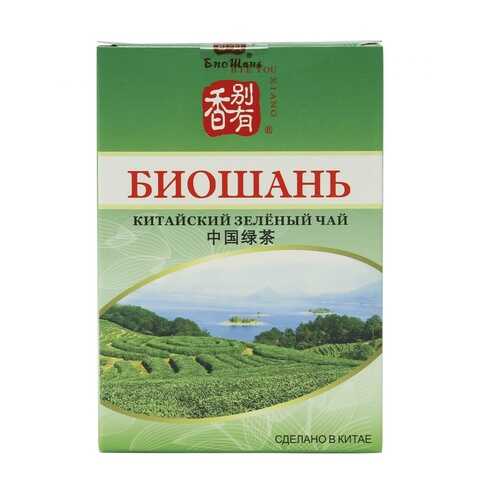 Чай БиоШань China Green Tea, зеленый листовой, 80 гр в ВкусВилл