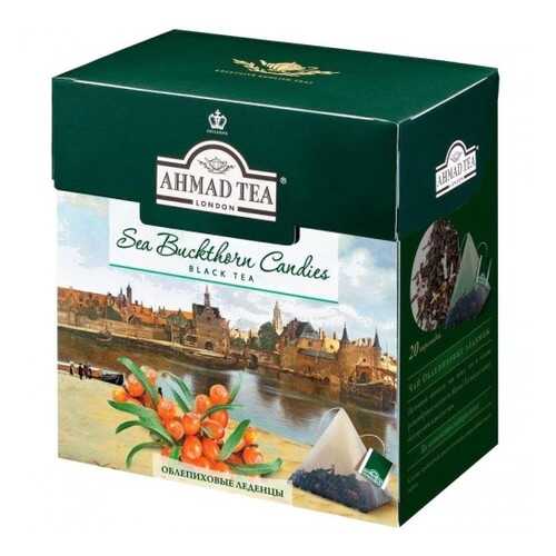 Чай черный Ahmad Tea облепиховые леденцы 20 пакетиков в ВкусВилл