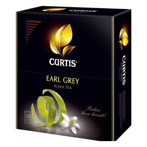 Чай черный Curtis earl grey 100 пакетиков в ВкусВилл