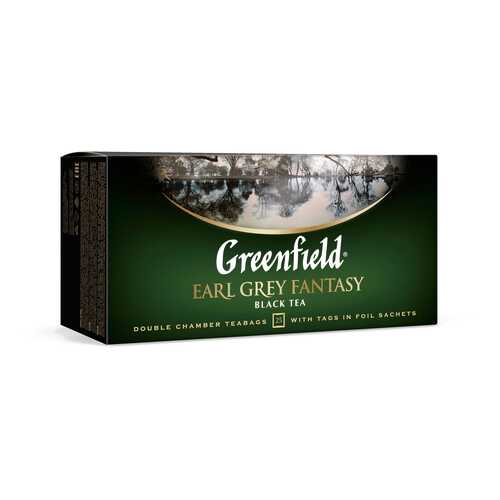 Чай черный Greenfield Earl Grey Fantasy 25 пакетиков в ВкусВилл