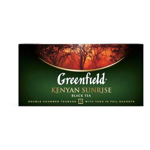 Чай черный Greenfield Kenyan Sunrise 25 пакетиков в ВкусВилл