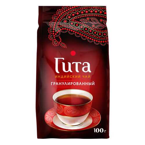 Чай черный листовой гранулированный Гита Индийский 100 г в мягкой упаковке в ВкусВилл