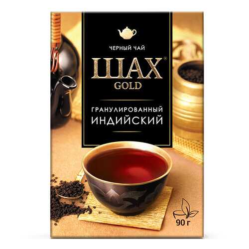 Чай черный листовой гранулированный Шах Gold Индийский 90 г в ВкусВилл
