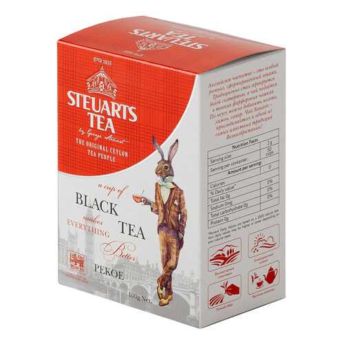 Чай черный листовой Steuarts black tea pekoe 100 г в ВкусВилл