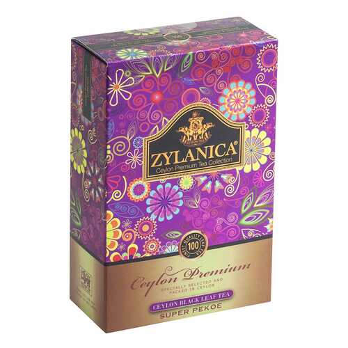 Чай черный листовой Zylanica batik design super pekoe 100 г в ВкусВилл