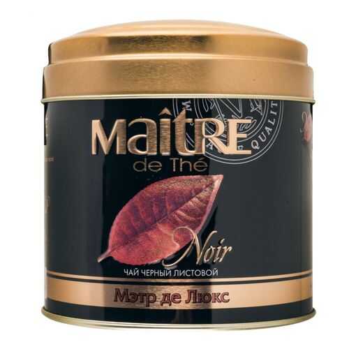 Чай черный Maitre de the мэтр де люкс 100 г в ВкусВилл