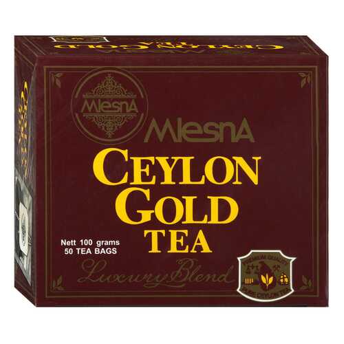 Чай черный Mlesna Ceylon Gold, 50 пак*2г Шри-Ланка в ВкусВилл