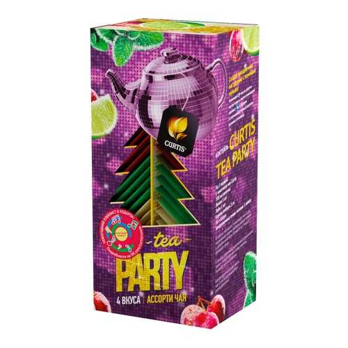 Чай Curtis Tea Party ассорти 32 сашетов в ВкусВилл