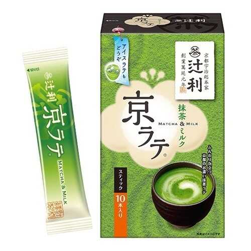 Чай матча Tsujiri латте в стиках 10 штук 140 г в ВкусВилл