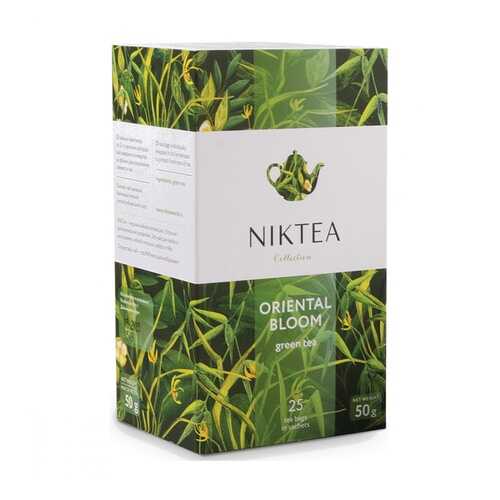 Чай Niktea Oriental Bloom зеленый 25 пакетиков в ВкусВилл