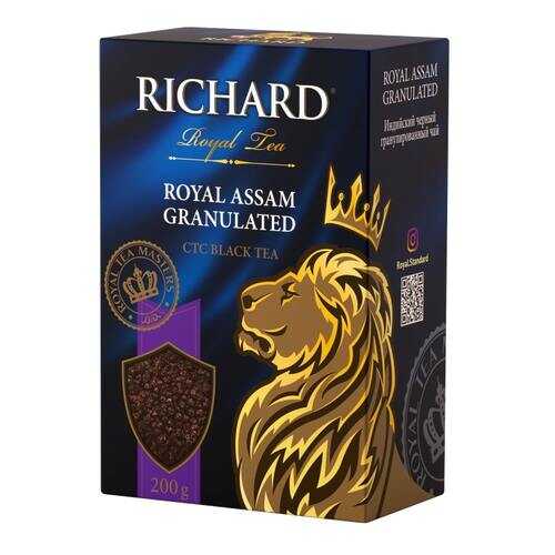 Чай Richard Royal Assam Granulated черный ганулированный 200 г в ВкусВилл