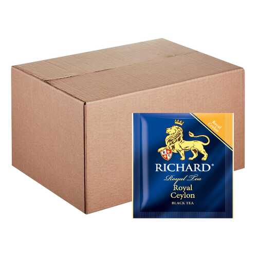 Чай Richard Royal Ceylon, черный листовой, 200 пакетиков по 2 гр в ВкусВилл