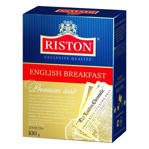 Чай Riston английский завтрак черный 100 г в ВкусВилл