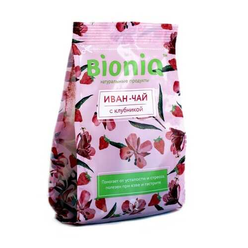 Чай травяной BioniQ Иван-чай с клубникой, 35 гр в ВкусВилл