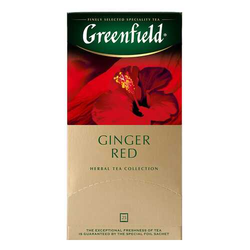 Чай травяной Greenfield Ginger Red 25 пакетиков в ВкусВилл