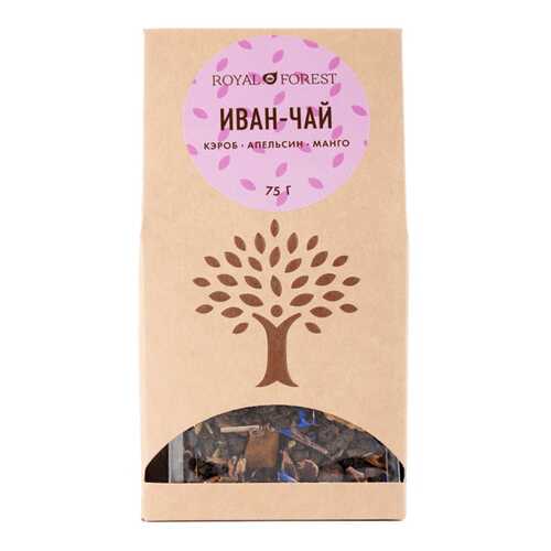 Чай травяной Royal Forest Иван-чай Кэроб апельсин манго 75г в ВкусВилл