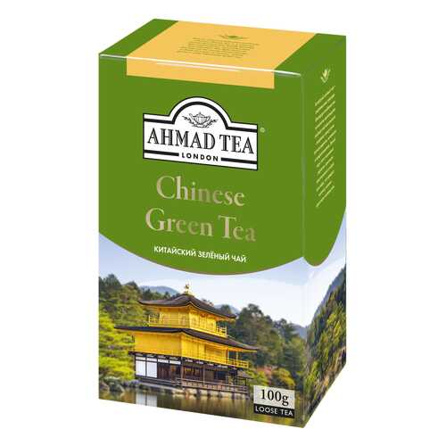 Чай зеленый Ahmad Tea китайский 100 г в ВкусВилл
