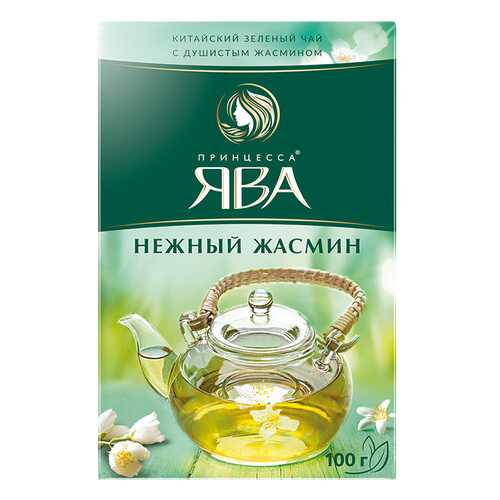 Чай зеленый листовой Принцесса Ява Нежный Жасмин 100 г в ВкусВилл