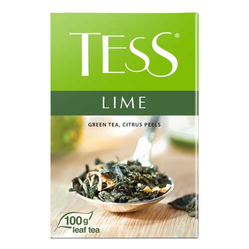 Чай зеленый листовой Tess Lime 100 г в ВкусВилл