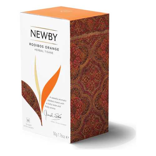 Чайный напиток NEWBY Ройбос Апельсин 25*2 50г в ВкусВилл
