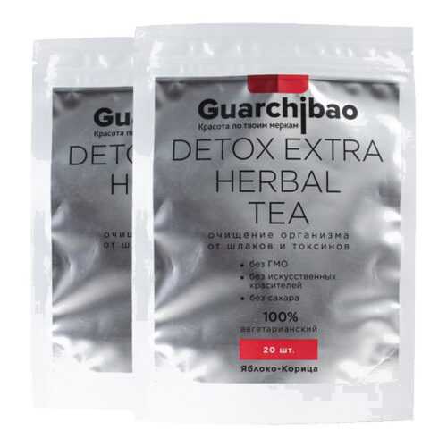 GUARCHIBAO DETOX EXTRA HERBAL TEA набор из 2 упаковок чая для детокса Яблоко-Корица в ВкусВилл