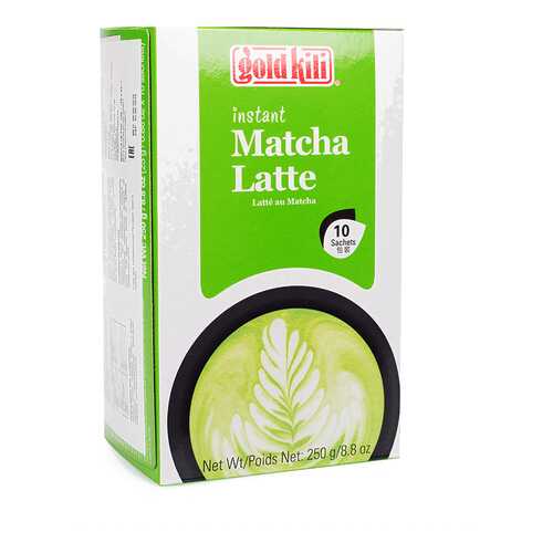 Напиток чайный Матча латте Gold Kili, 10 х 25 г Сингапур в ВкусВилл