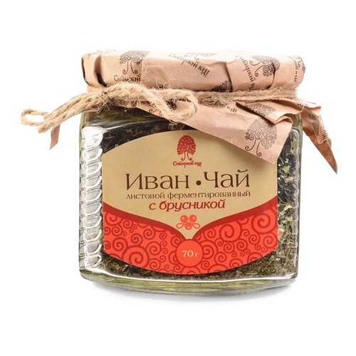Напиток чайный Сибирский Кедр иван чай с брусникой 70 г в ВкусВилл
